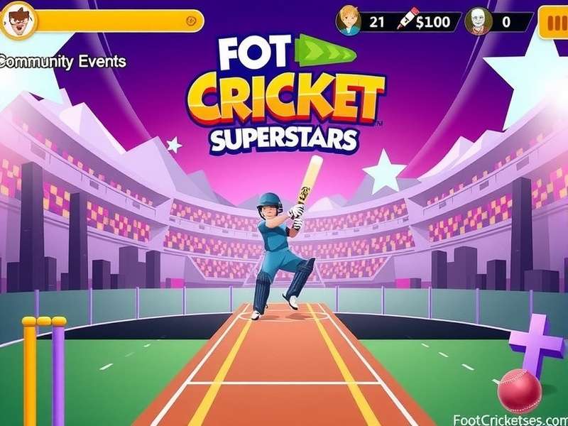 Foot Cricket Superstars Game Screenshot